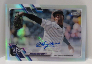 Aroldis Chapman 2021 Topps Chrome Update ASG Autographs Texas Rangers AUTO ASG