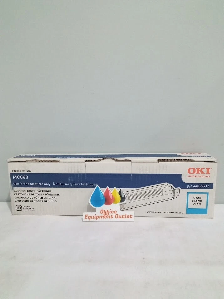 Okidata 44059215 Cyan Laser Toner Cartridge 10K Page Yield - Image 1 of 1