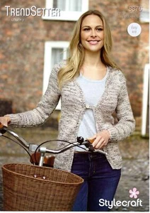 Stylecraft Knitting Pattern - Trendsetter Chunky Yarn - BLAKE CARDIGAN 8876 - Picture 1 of 2