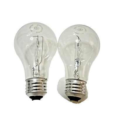 2 Bombillas GE de 40 vatios, transparentes, 430 lúmenes, regulables, clásicas - Image 1 of 3