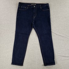 Express Blake Jeans 40x32 Tapered Leg Loose Fit Dark Wash Stretch Denim Modern