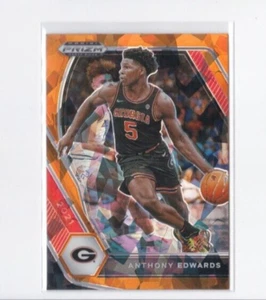 ANTHONY EDWARDS 2021 PRIZM DRAFT PICKS ORANGE ICE PRIZM PARALLEL-SHIPS FREE - Picture 1 of 23