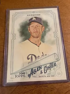 CLAYTON KERSHAW 2018 Topps Allen & Ginter 5x7 280 s# 34/49 - Picture 1 of 3