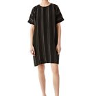 Eileen Fisher Organic Linen Striped Dress Minimalist Lagonlook Size M