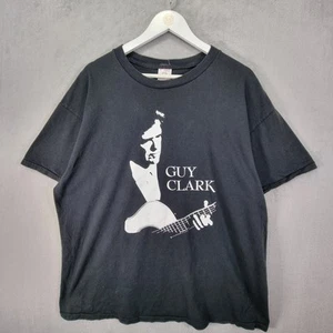 Vintage Guy Clark T-Shirt Mens XL Black Screen Play 1996 90s Single Stitch - Picture 1 of 10