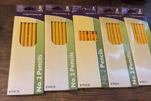 x5) Wexford n. 2 Matite 8 per Confezione - 40 #2 Matite Totali, Giallo Ufficio Scuola - Foto 1 di 1