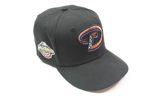 New Era Arizona Diamondbacks 2001 World Series Hat Mens 7 1/8 Black Fitted MLB - Picture 1 of 10