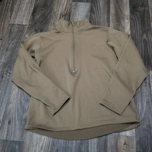 Rothco Layer II Grid Top Pullover Men's Medium Tan 1/2 Zip Thermal - Picture 1 of 11