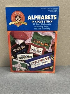 VTG Looney Tunes Alphabets in Cross Stitch Leisure Arts Leaflet #3010 1998 - Picture 1 of 4