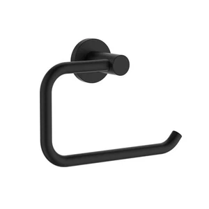New Clark Round Toilet Roll Holder - Last Stock - Matte Black 150Mm W X 85Mm H - Picture 1 of 2
