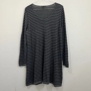 Eileen Fisher XL Langarm Pullover Tunika Kleid Merinowolle Alpaka Lagenlook - Bild 1 von 16