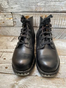 Vintage Bundeswehr Knobelbencher Armee schwarz Schnürboots Gr. 41 US 8 - Bild 1 von 18