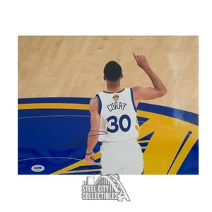 Stephen Curry Autographed Golden State Warriors 11x14 Photo -PSA/DNA (Scratched) - Picture 1 of 2