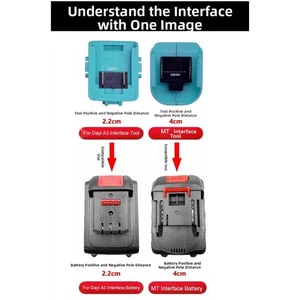 Power Tool Battery Converter Adapter for MT 18V to For A3 Tool Compatibility - Picture 1 of 35