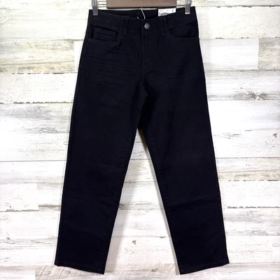 Pantalones de mezclilla Sonoma negros flexibles de algodón elástico de pierna recta talla 28x27 Foto 1 de 4