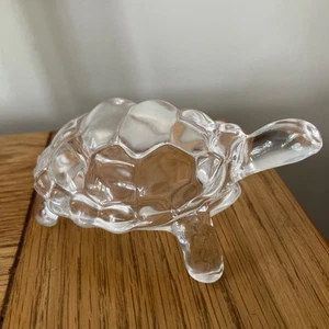 Glass Tortoise Ornament 13cm x 9cm - Picture 1 of 3