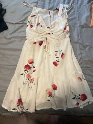 Nuevo Vestido Solero Tres Corazones Rosa Talla L Foto 1 de 3