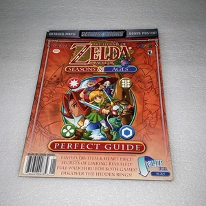 Legend of Zelda Oracle of Seasons & Ages Versus Books Strategy Guide +poster Vgc - Picture 1 of 24