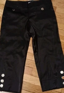Cache Cargo Crop Lady's Pants New W/ Tags Black - Picture 1 of 10