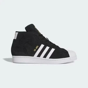 Größe 8,5 - Adidas Herren Pro Modell ADV Schuhe, Core Black/FTWR Weiß/Gold Metallic. " - Bild 1 von 11