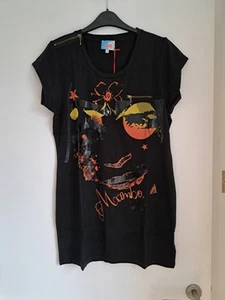 Mambo Goddess T-Shirt Dress UK12 Long Top Y2k Deadstock Bamboo Ambrosia BNWT - Picture 1 of 20