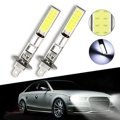 2pcs H1 LED Car Lights Headlight Fog Lamp Bulbs Kit High/Low Beam 6000K White - Image 1 of 4