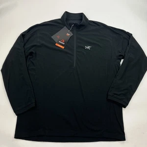 NEU Arcteryx Delta Lt Zip Herren Größe XXL 1/4 Zip schwarz Pullover Polartec - Bild 1 von 12