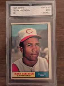 1961 Topps - Frank Robinson #360 - FGS Graded Mint + 9.5 - Picture 1 of 2