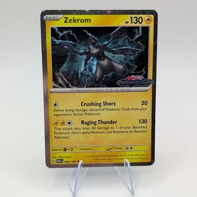 Zekrom 066/182 SV04: Paradox Rift Stamped Promo Cosmos Holo - Image 1 of 3