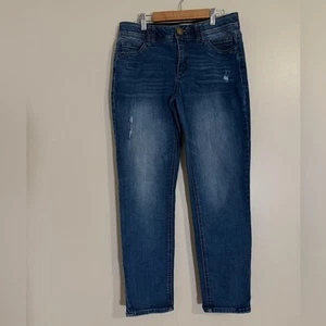 Democracy Womens Jeans Sz 6 Blue Ab Technology Denim Stretch Dark Wash Bottoms - Picture 1 of 11