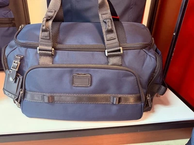 NEW Tumi ALPHA BRAVO MASON Ballistic Nylon Carry On Gym Duffel Bag - NAVY BLUE - Image 1 of 4