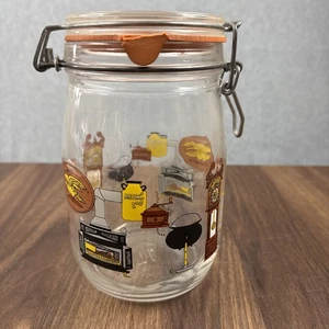 ARC France Niveau De Remplissage Glas Kanister Glas 1 L frühes amerikanisches Design - Bild 1 von 8