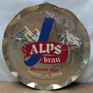 Letrero de bandeja para servir cerveza Alps Brau Centlivre Brewing Corp para Wayne Indiana 15" - Imagen 1 de 2