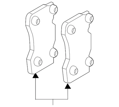 Pastillas de freno delanteras originales Ford Mustang 2015-2020 FR3Z-2001-L Foto 1 de 4