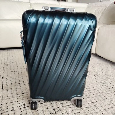 TUMI 19 Degree Aluminum International Carry On Suitcase Dark Denim Blue - Image 1 of 4
