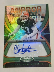 2021 Certified Mirror Signatures CLAY MATTHEWS AUTO #4/5 Browns Legend HOF - Picture 1 of 3