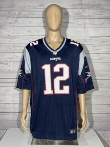 Tom Brady New England Patriots #12 Nike Replica Jersey Navy  2XL - Picture 1 of 12