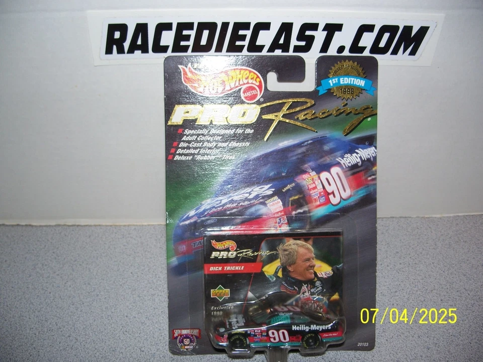 #90 DICK TRICKLE 1/64 HELIG-MEYERS 1998 FORD T-BIRD HOT WHEELS - Изображение 1 из 1