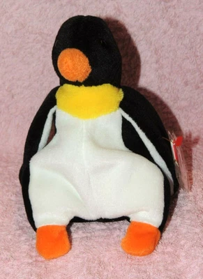 ORIGINAL TY BEANIE BABIES Original Ty Beanie Baby WADDLE Pinguin mit Tag Vitrinenstück Geschenk