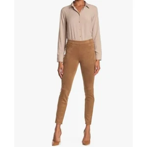 Max Studio Vicuna Faux Suede Leggings Camel - Size Medium - Picture 1 of 7