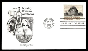 Mayfairstamps US FDC 1981 Washington D.C. honoring American architecture artmast - Picture 1 of 2