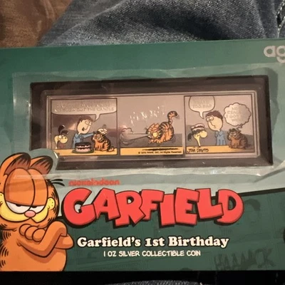2025 Niue Nickelodeon Garfield’s 1st Birthday 1 oz Silver Colorized Proof Coin - Image 1 of 4