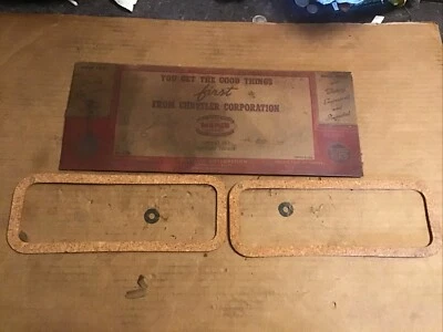 Plymouth & Dodge 1934-50 6 cilindros Juego de juntas de cubierta de resorte NOS  Foto 1 de 4