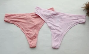 Women Sexy Thongs Solid Smooth T-Back Underwear High cut/leg G-string Panties M - Picture 1 of 14