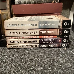 James Michener LOT Nobel Journey Creatures Legacy Recessional  - Picture 1 of 6