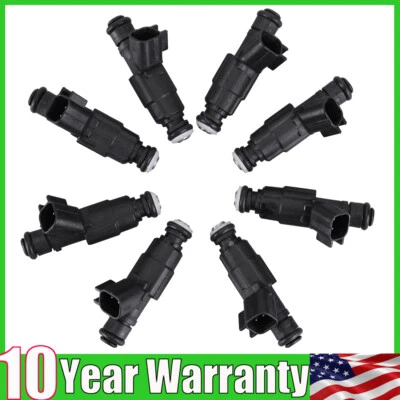 8Pcs Fuel Injectors For Cadillac Deville Eldorado Seville 4.6L V8 2000-2005 - Image 1 of 4