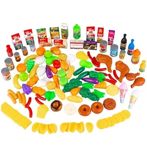 Küchenspielzeug Küchenspielzeug Gemüse Obst 120-Teile Plastik KP6108 - Bild 1 von 10
