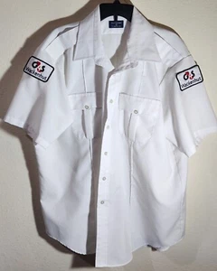 G4S WACKENHUT SECURITY DUAL PATCHES UNIFORM WORK WEAR SHORT SLEEVE SIZE 2XL - Picture 1 of 22