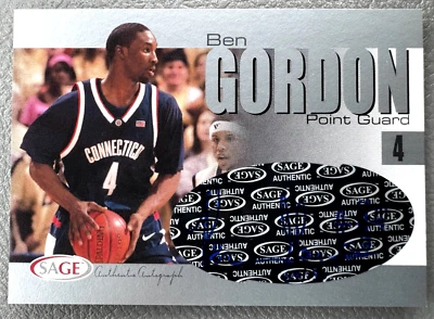2004-05 Sage Basketball Silver Ben Gordon #A12 Rookie Auto RC /200 - Image 1 of 2