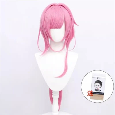 Peluca Honkai Impact 3 Elysia Rosa 85 cm Horquilla Tocado Anime Cosplay Utilería Regalo Foto 1 de 4